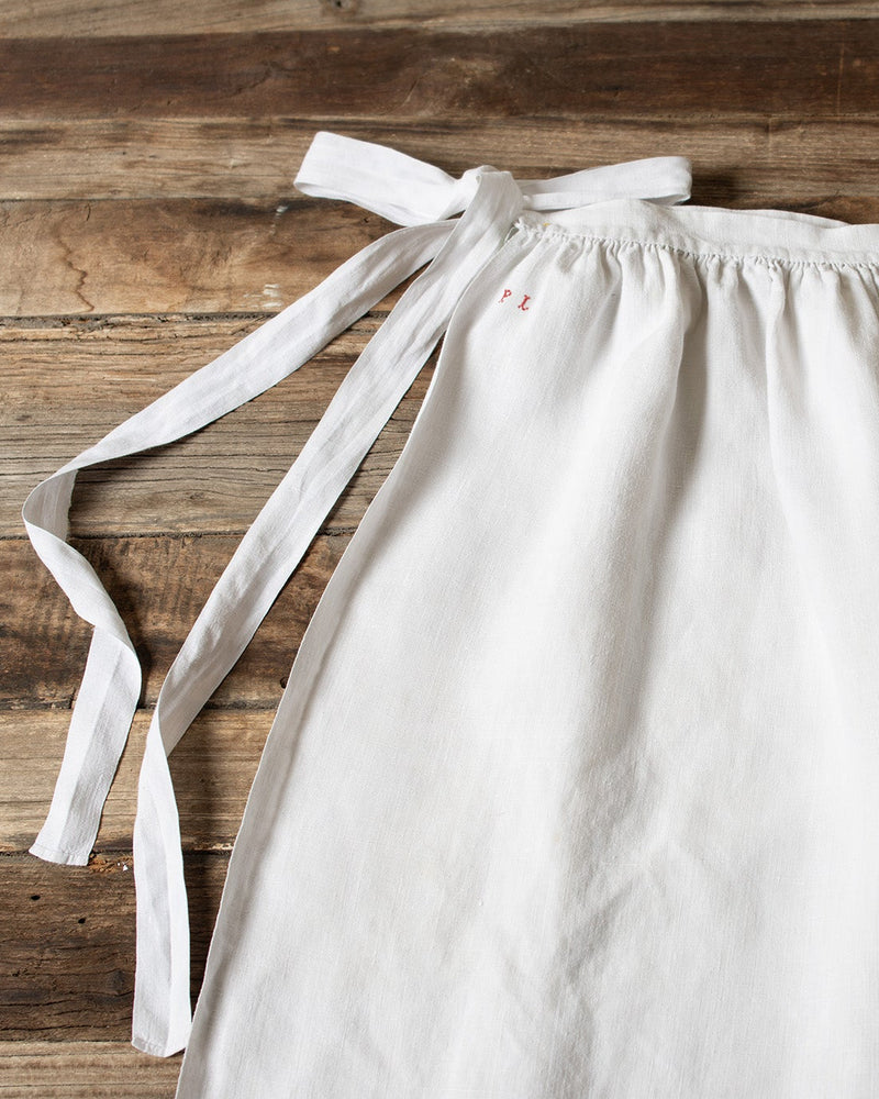 Long Provençal Linen Apron
