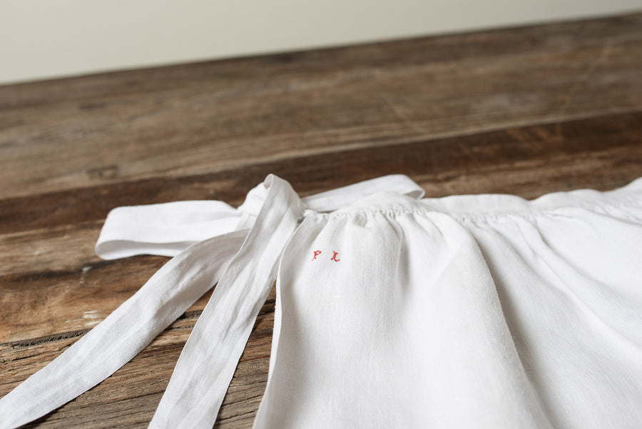 Long Provençal Linen Apron