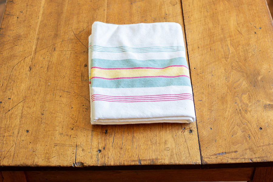French Striped Kitchen Tablecloth