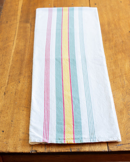 French Striped Kitchen Tablecloth