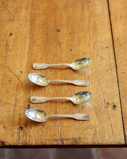 Set of Four Silver Teaspoons