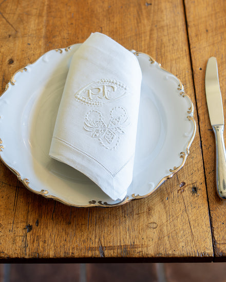 Set of Twelve Embroidered Napkins