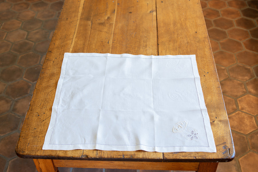Set of Twelve Embroidered Napkins