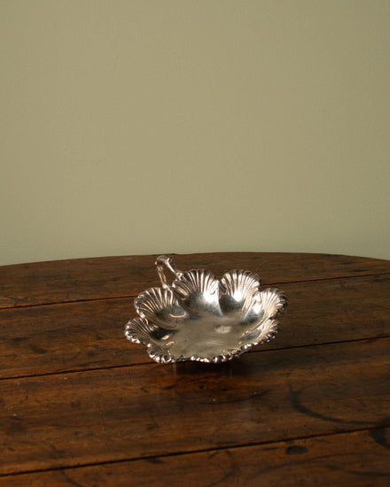 French Silver Lily Pad Dish
